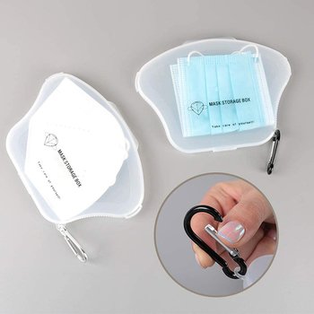 口罩盒-透明塑料口罩收納盒-附掛勾-防疫新生活_5